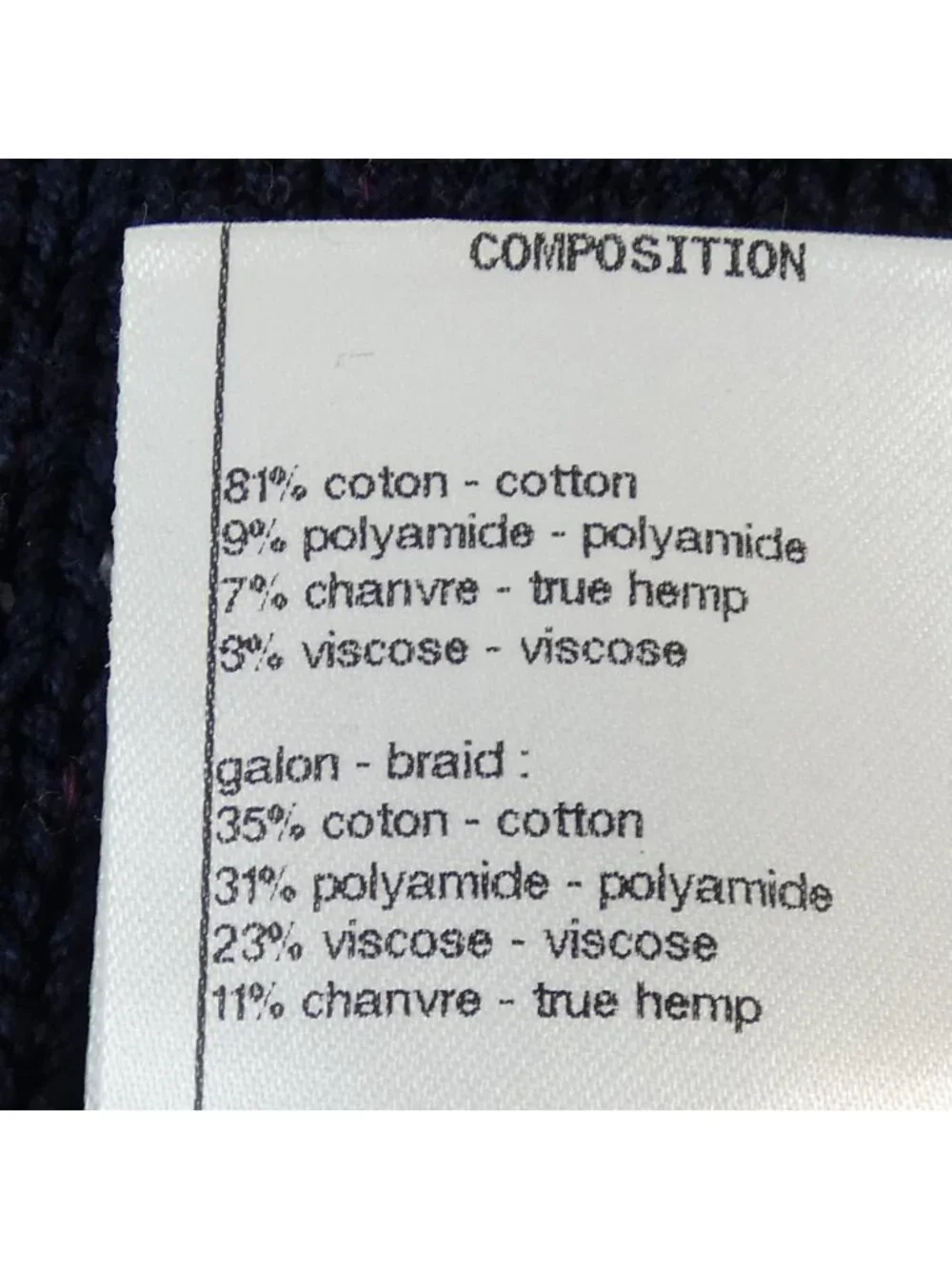 Chanel Collarless Jacket Black